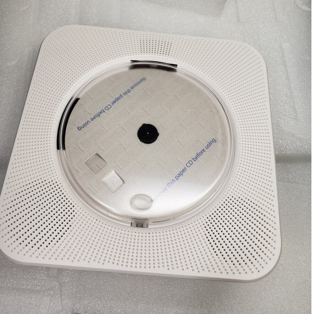 Portable Bluetooth & CD Music Player with Remote Control (White)